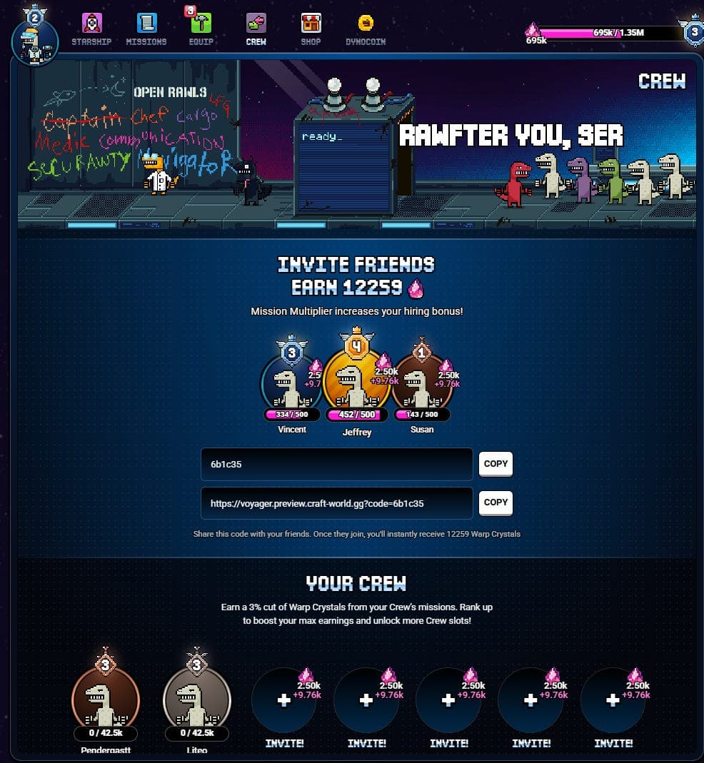 Angry Dynomites Lab Games Craft World and Project Voyager