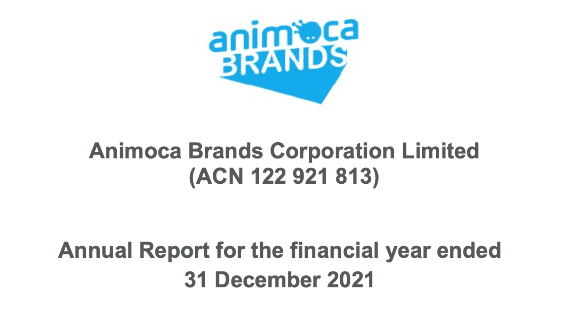 Animoca Brands FY2021 Annual Report