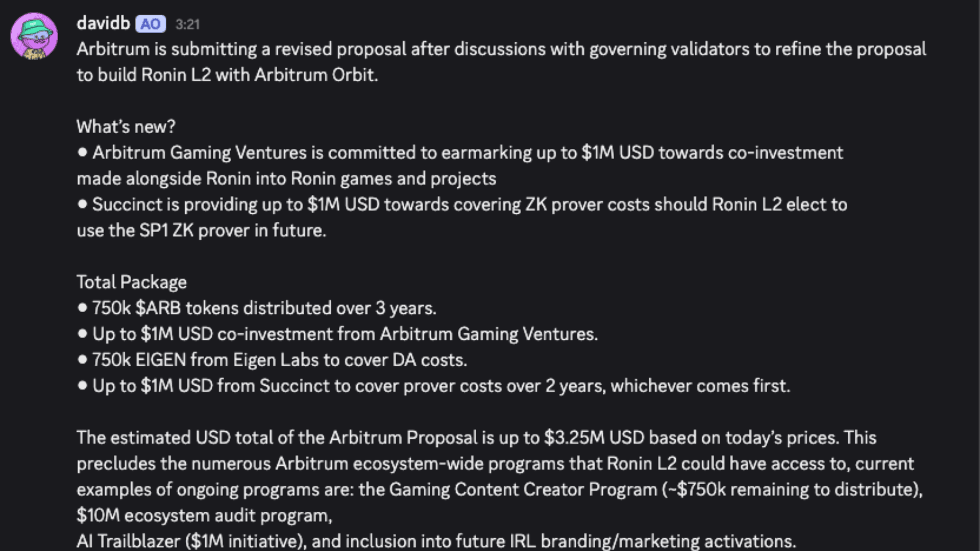 Arbitrum Proposes to Develop Ronin L2 