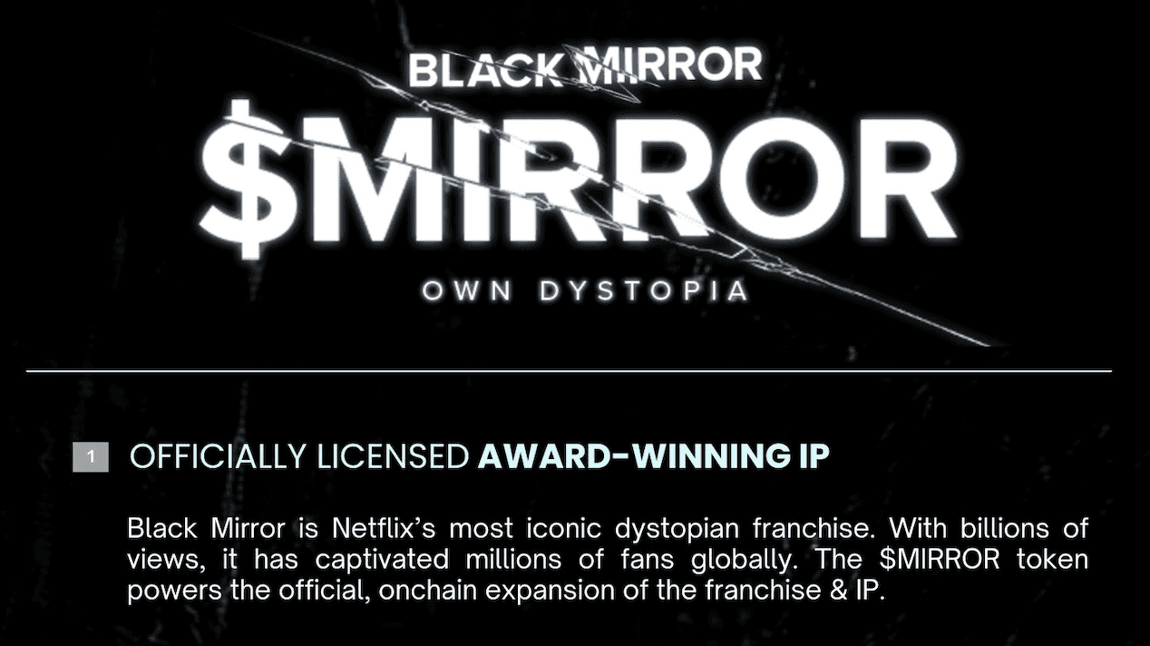 Black Mirror $MIRROR TGE Details