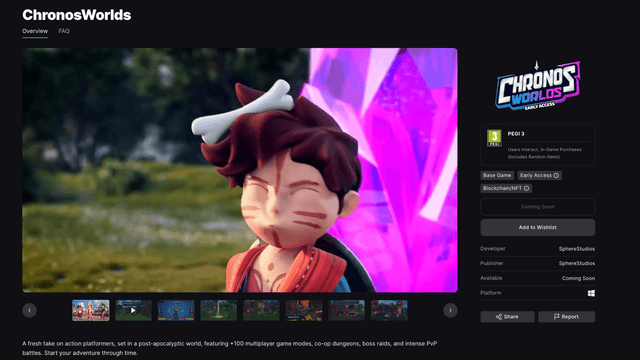 ChronosWorlds Launching on Epic Games