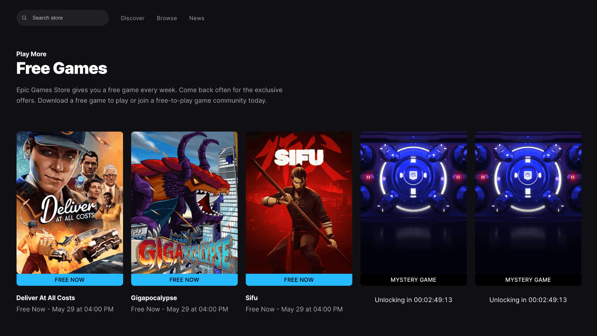 Claim 3 Free Games on Epic Before They Expire