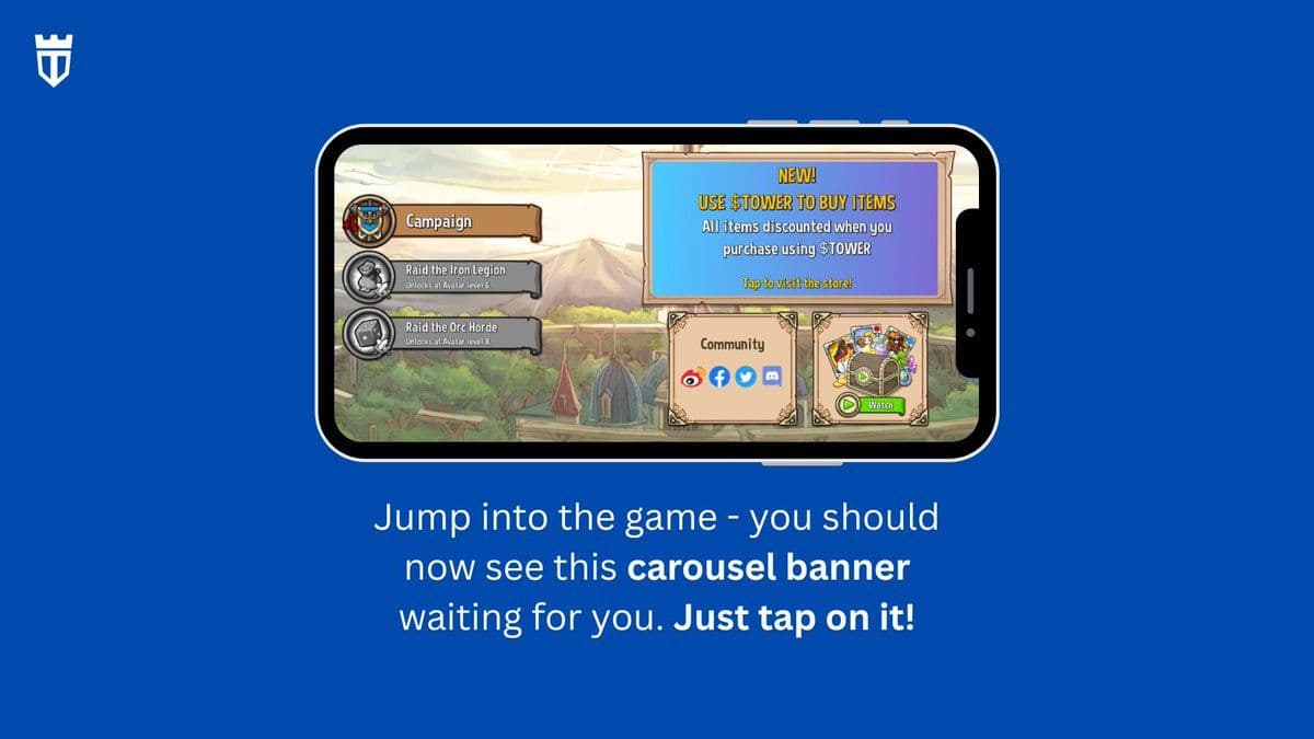 Crazy Defense Heroes Adds TOWER Token for IAPs