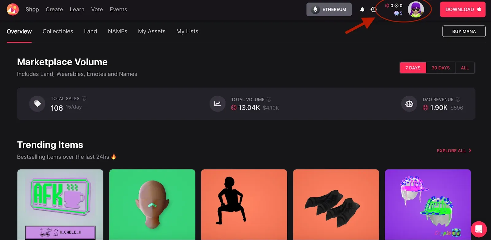 Decentraland Introduces Marketplace Credits
