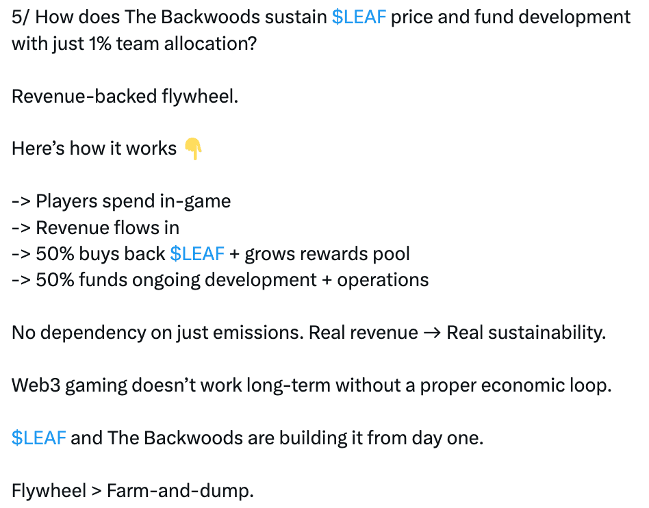 Details on The Backwoods $LEAF Token