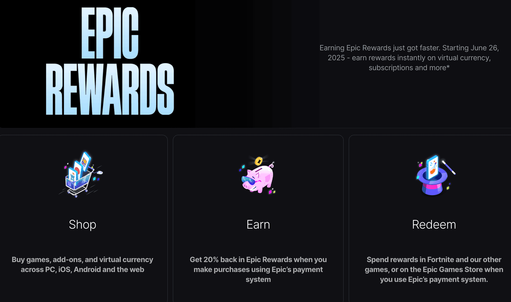 Epic Games Updates Epic Rewards