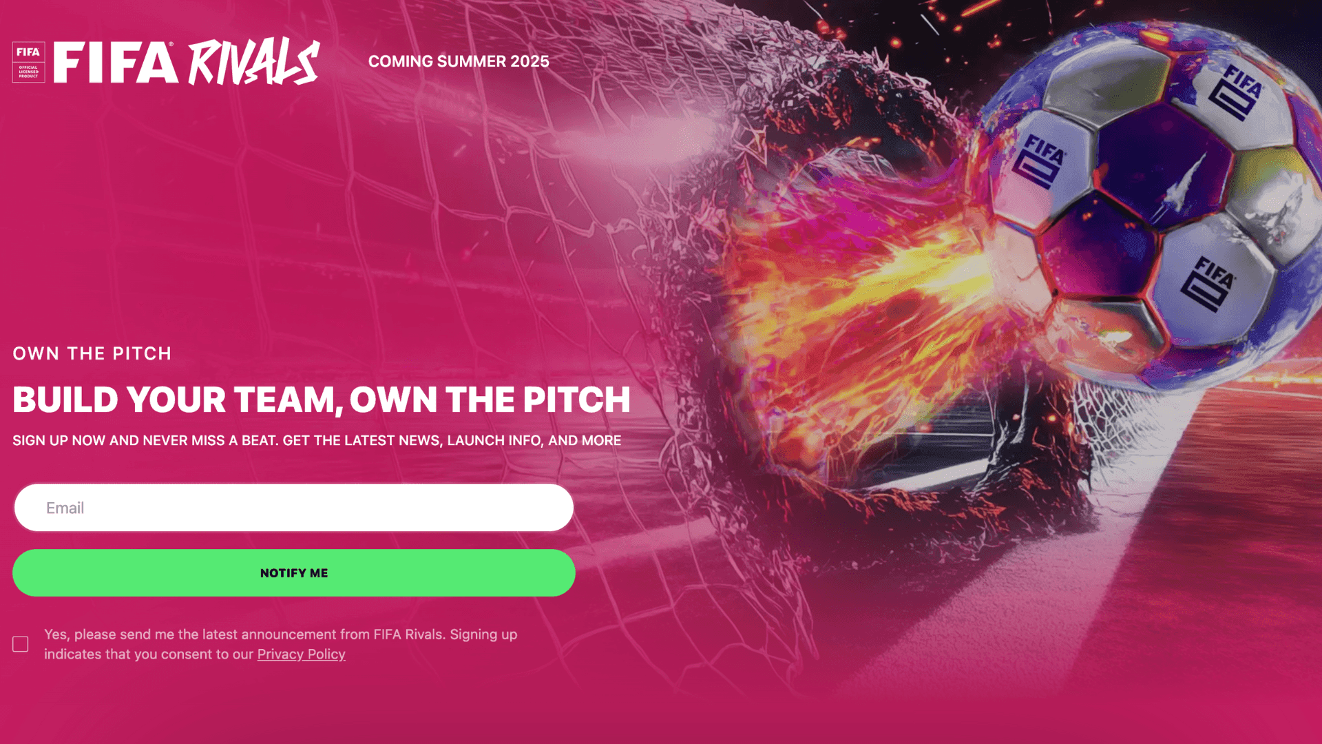 FIFA Rivals Announces Adidas Partnership