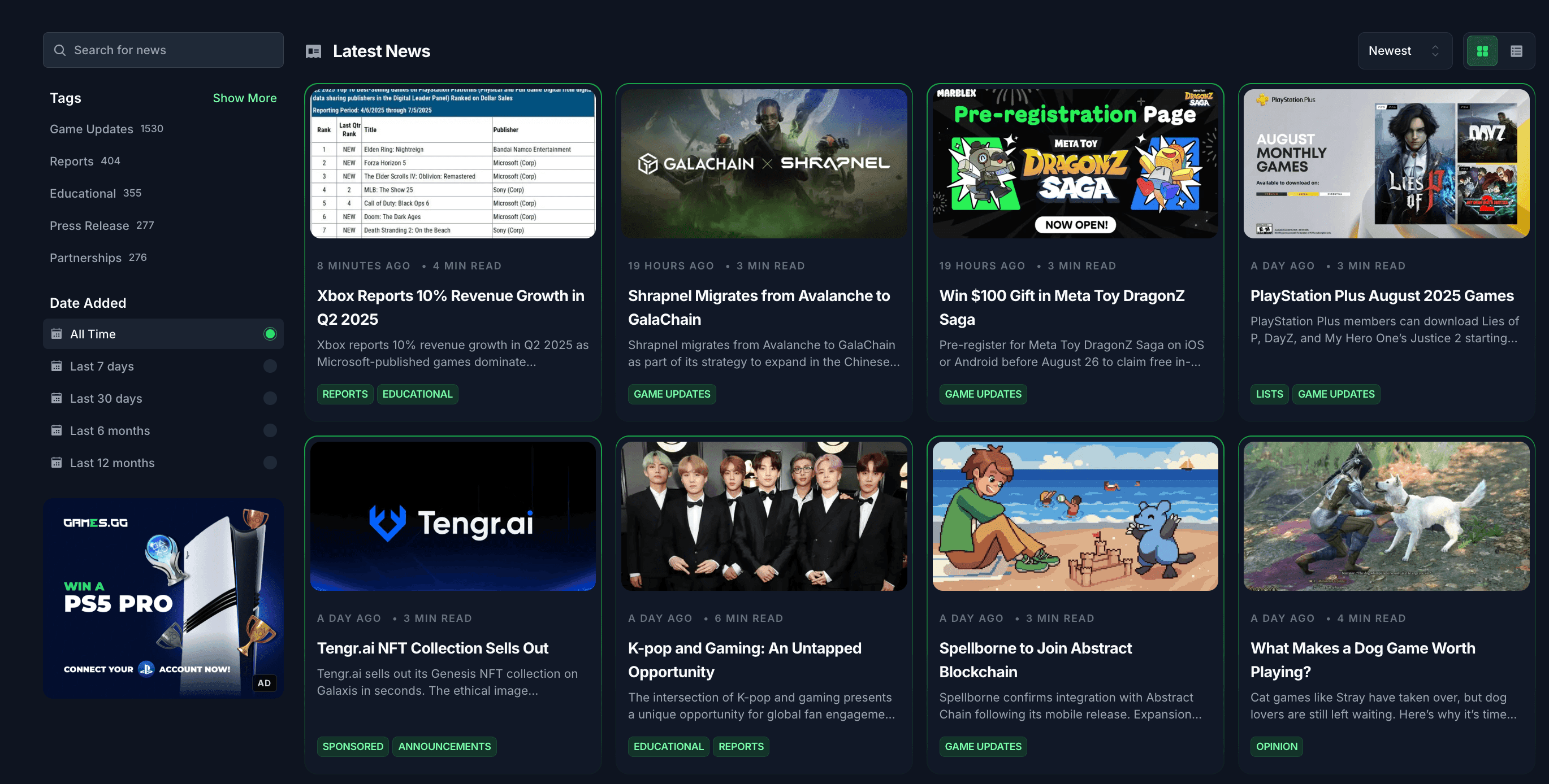 GAM3S.GG News