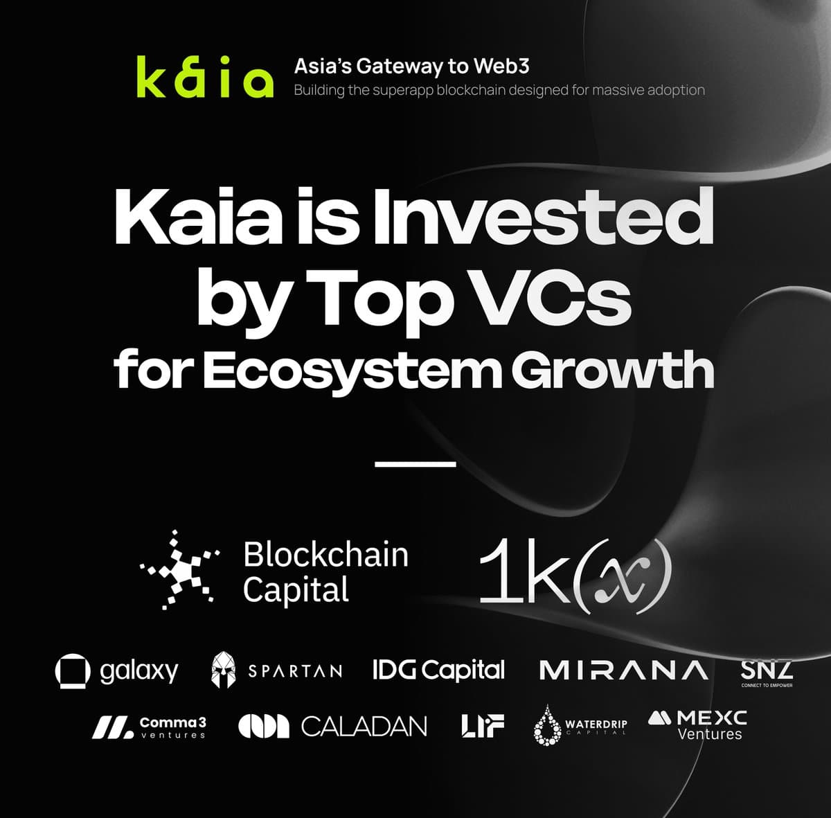 Kaia Receives Funding From Top Crypto VCs