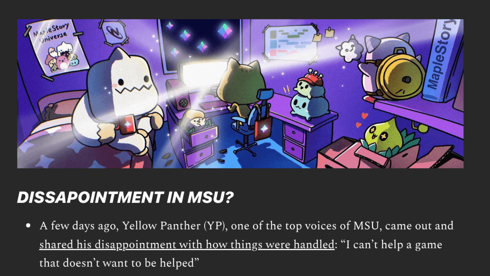 MapleStory Universe Faces Criticism