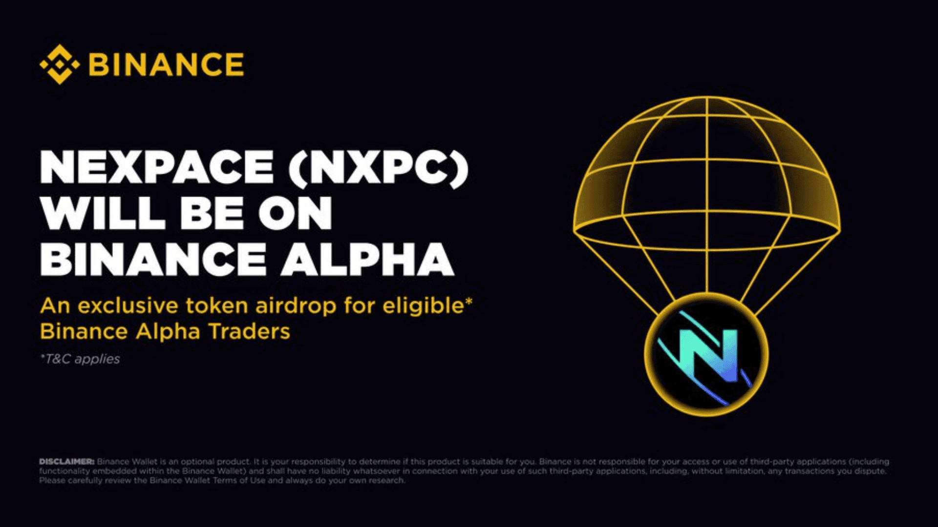 Nexon’s NXPC Token to Launch on Binance Alpha