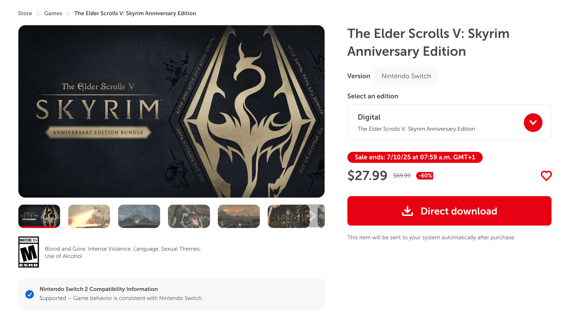 Nintendo Summer Sale