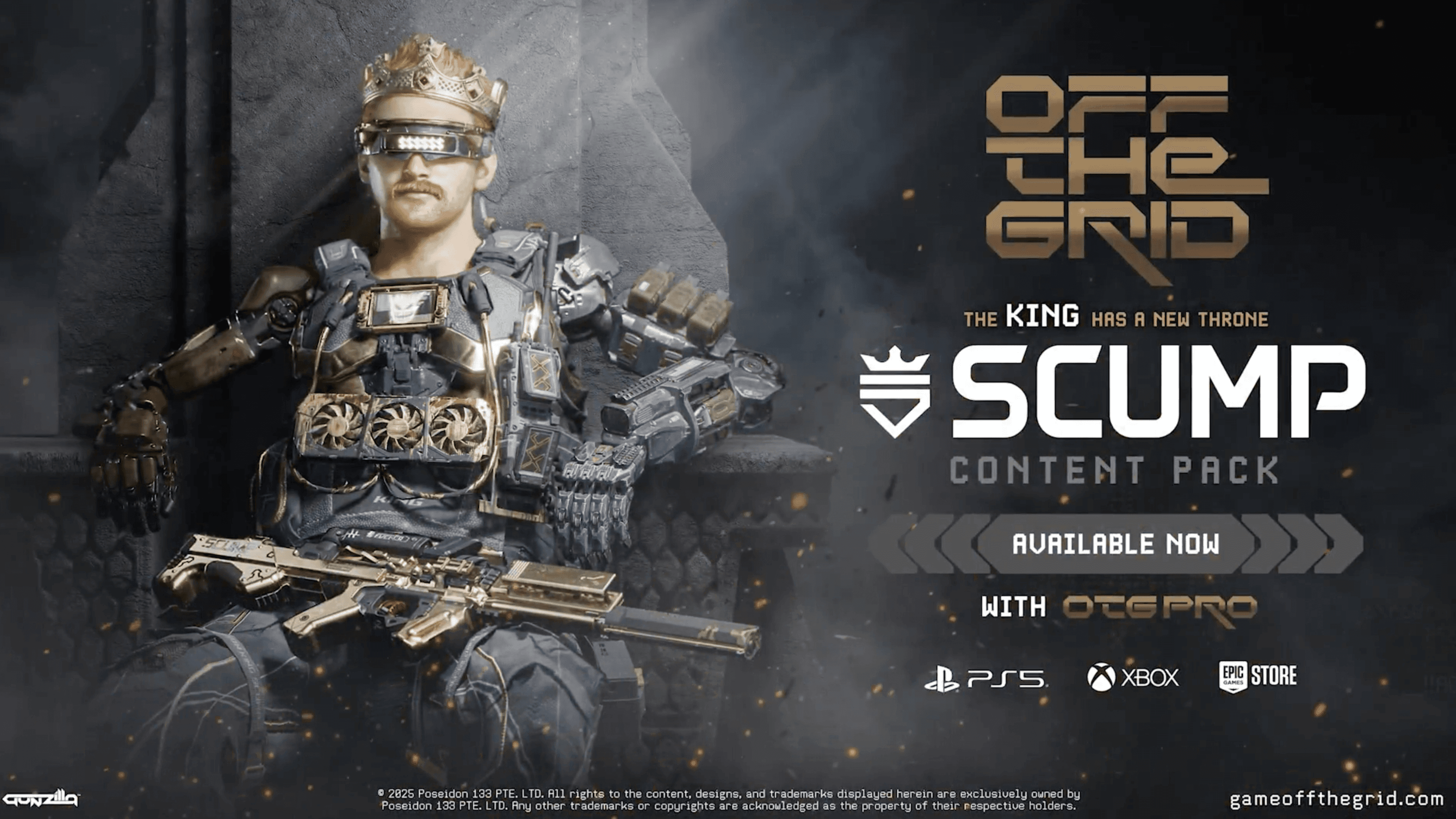 Off The Grid Adds Scump Skin: New Content Pack Now Available