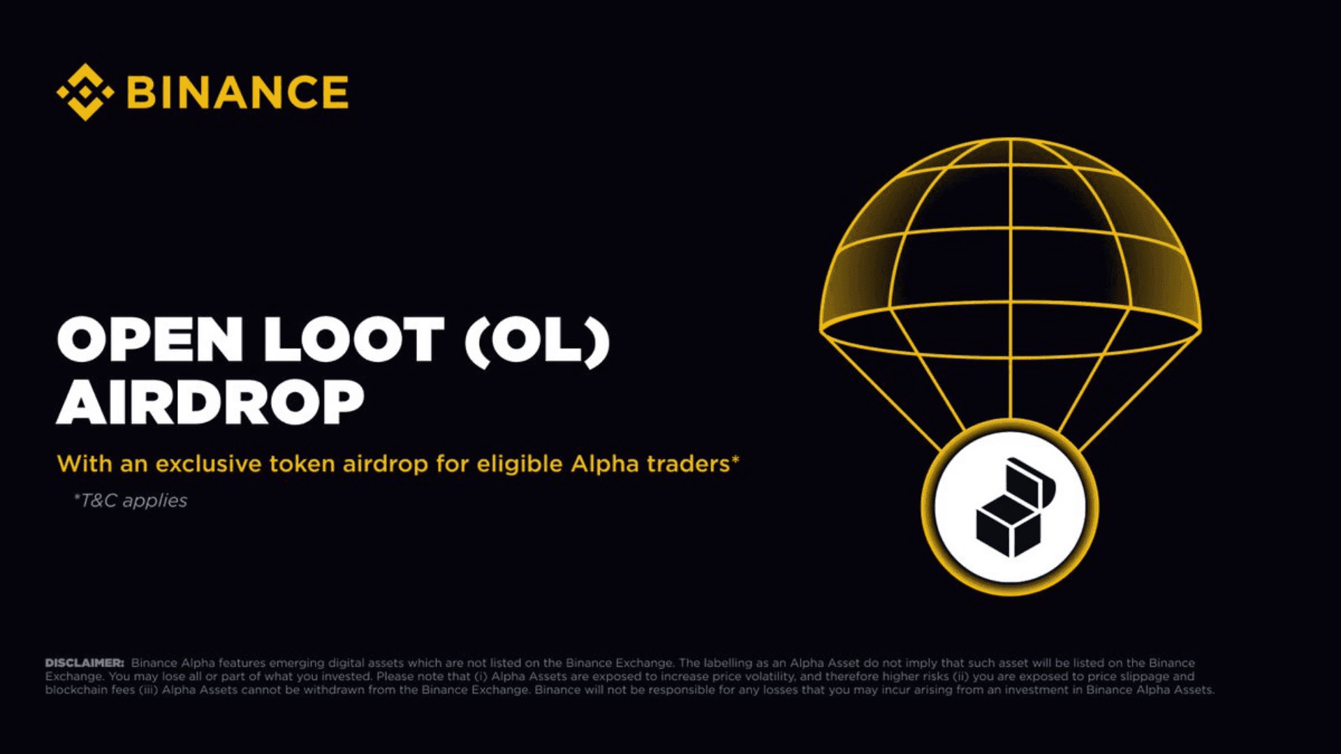Open Loot Listed on Binance Alpha