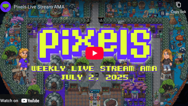 Pixels AMA Recap July 2 2025