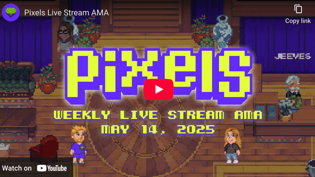 Pixels AMA Reveals Major Updates for Chapter 3
