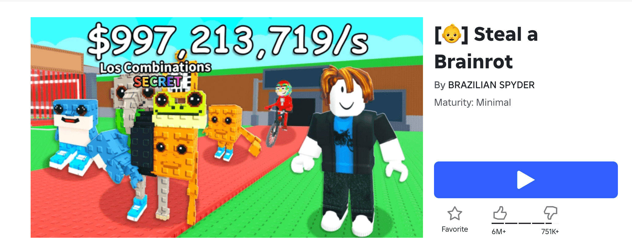 Roblox’s Steal a Brainrot Hits 15M Players