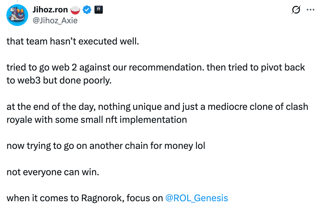 Ronin and Ragnarok Monster World Part Ways