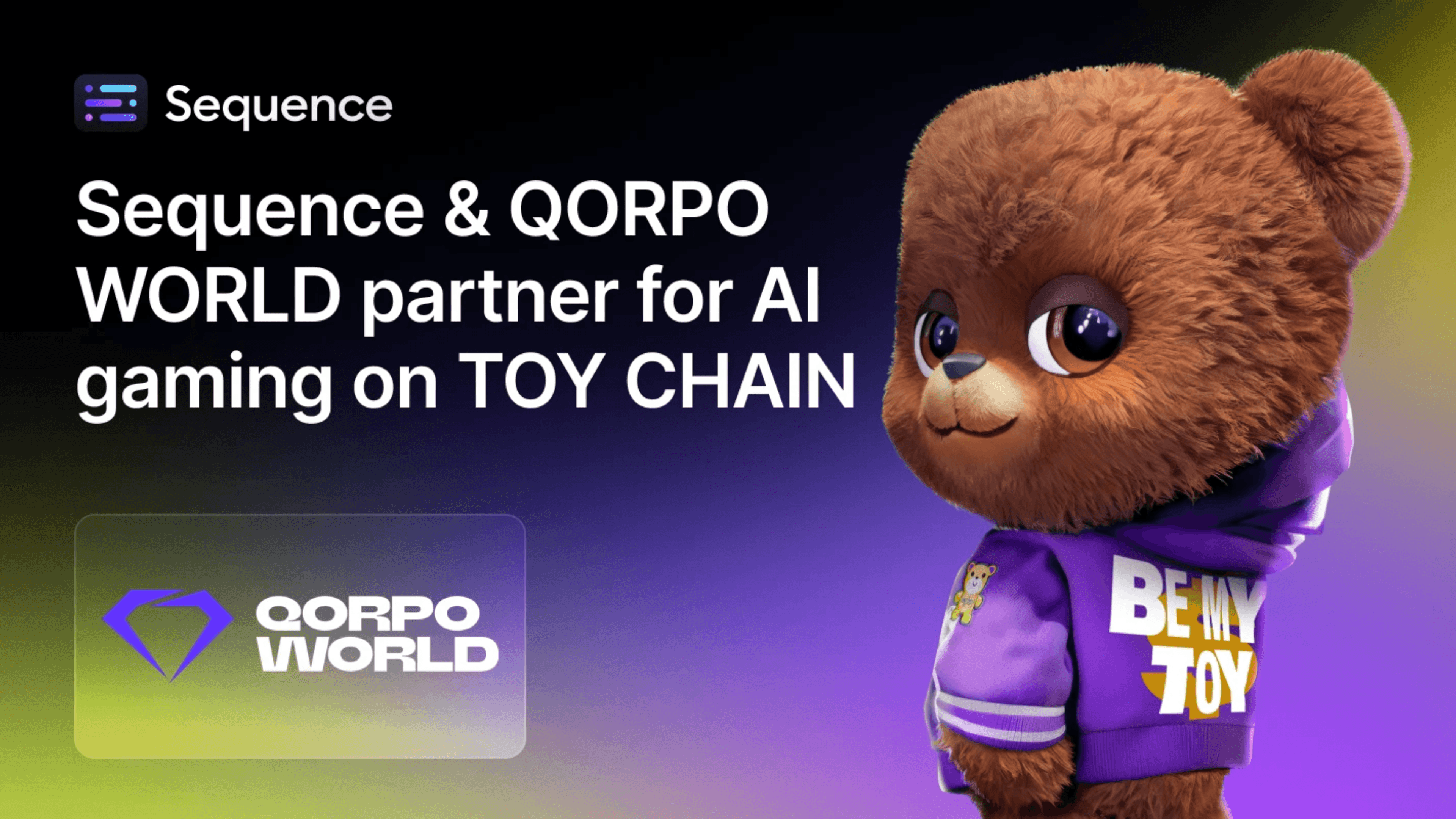 Sequence and QORPO WORLD Partner to Advance AI Gaming