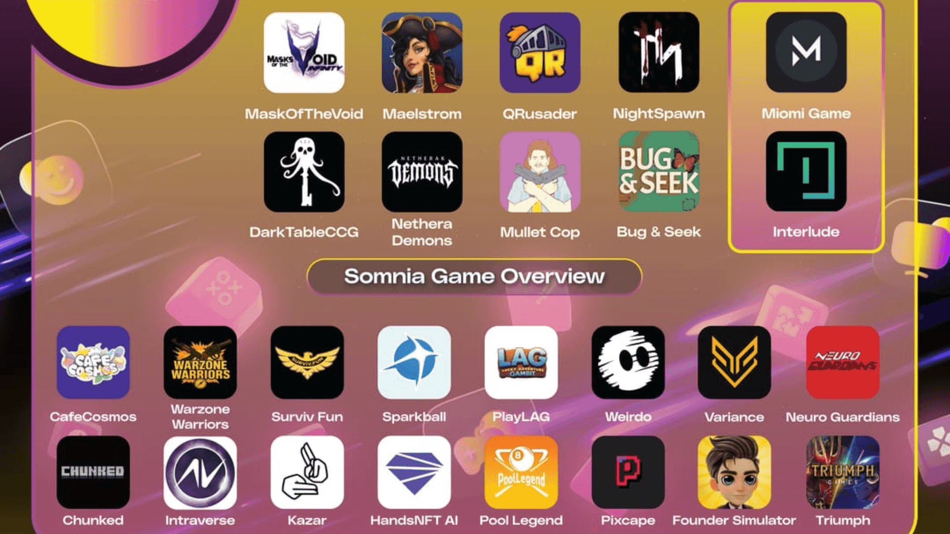 Somnia Adds New Web3 Games