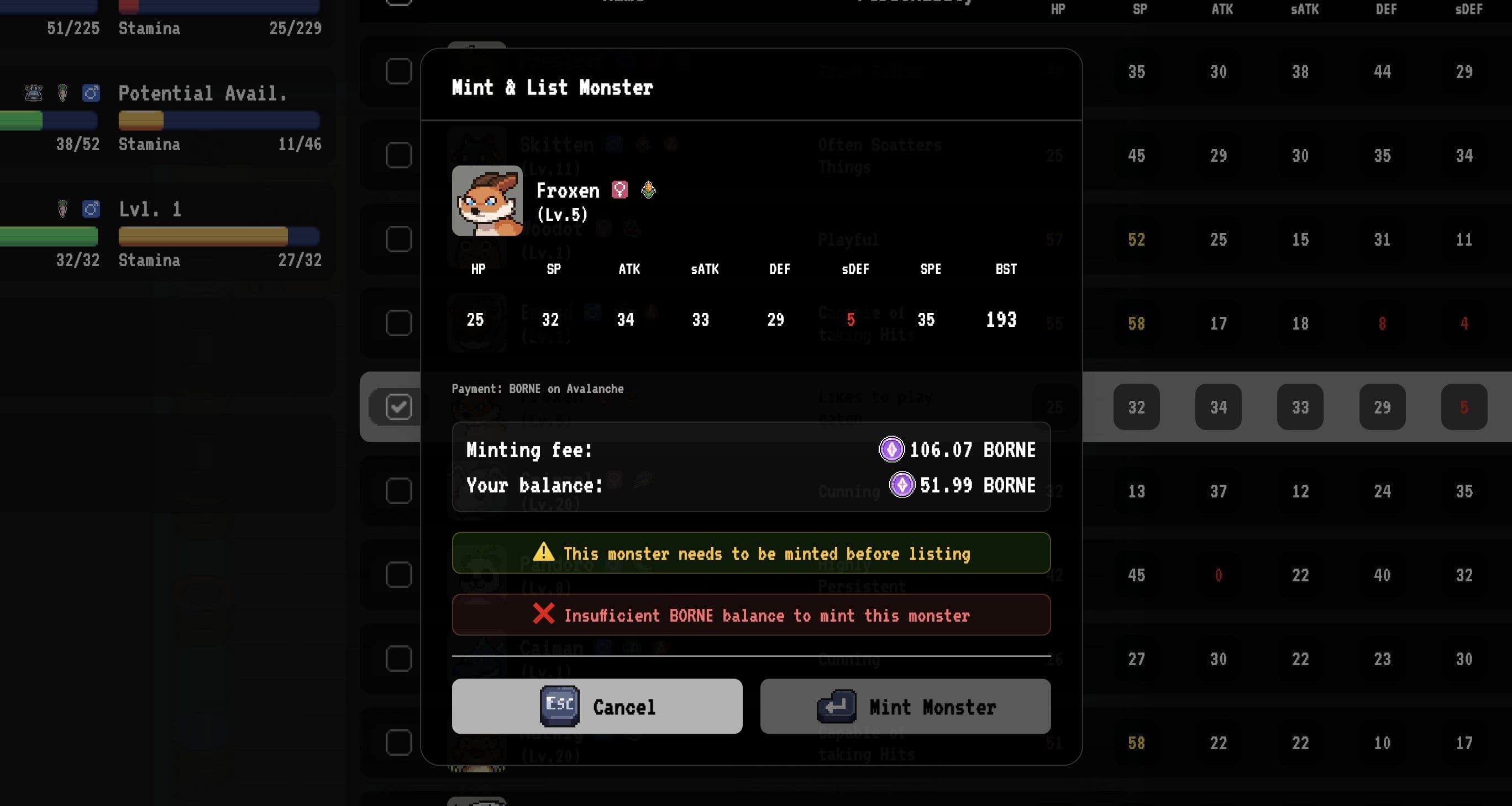 Spellborne monster minting1.jpg