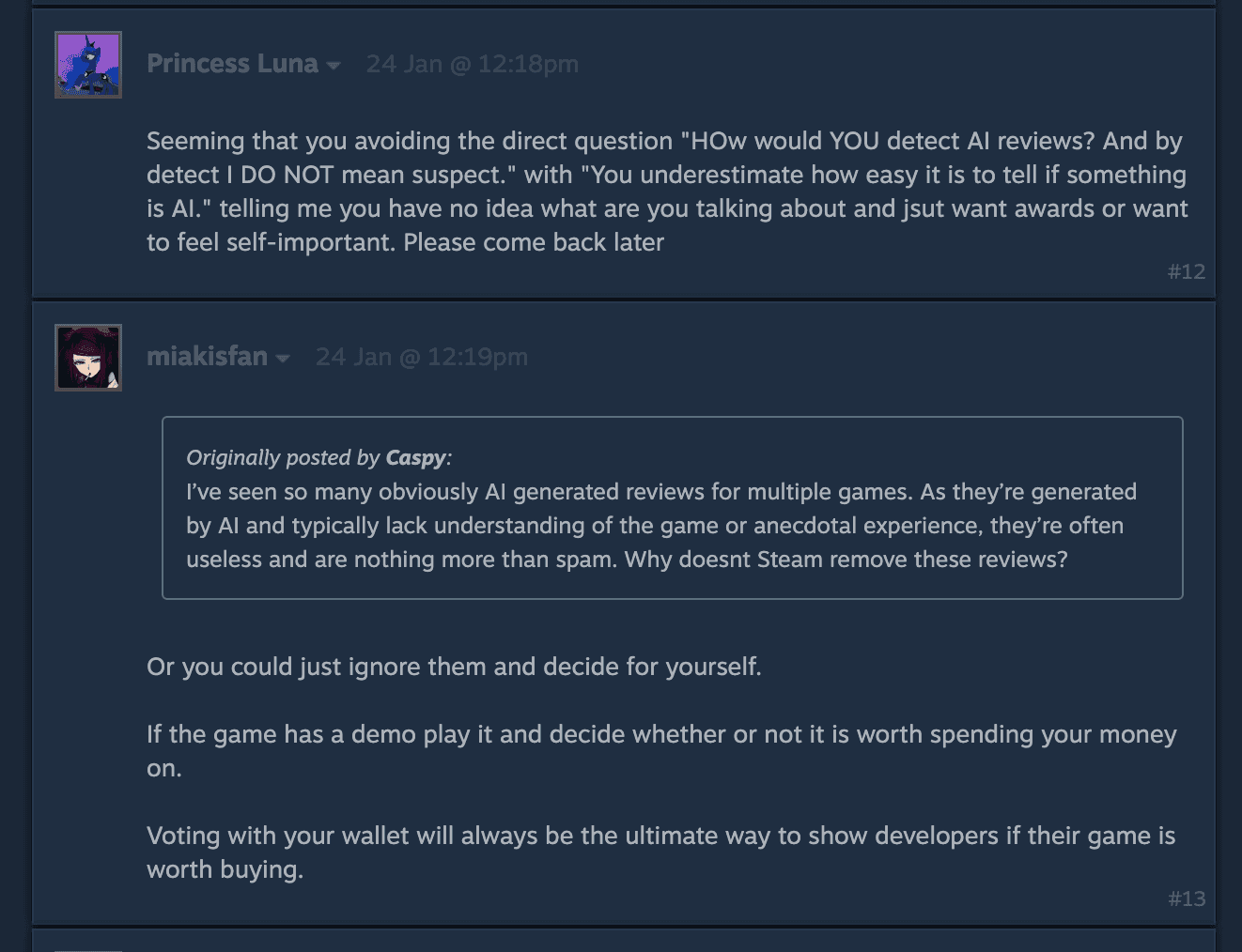 Steam Plagued by AI Reviews