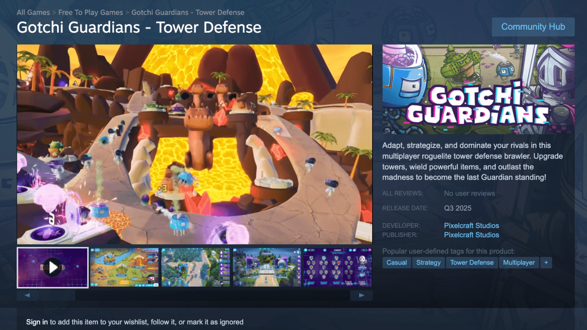 Steam Adds Web3 Game Gotchi Guardians