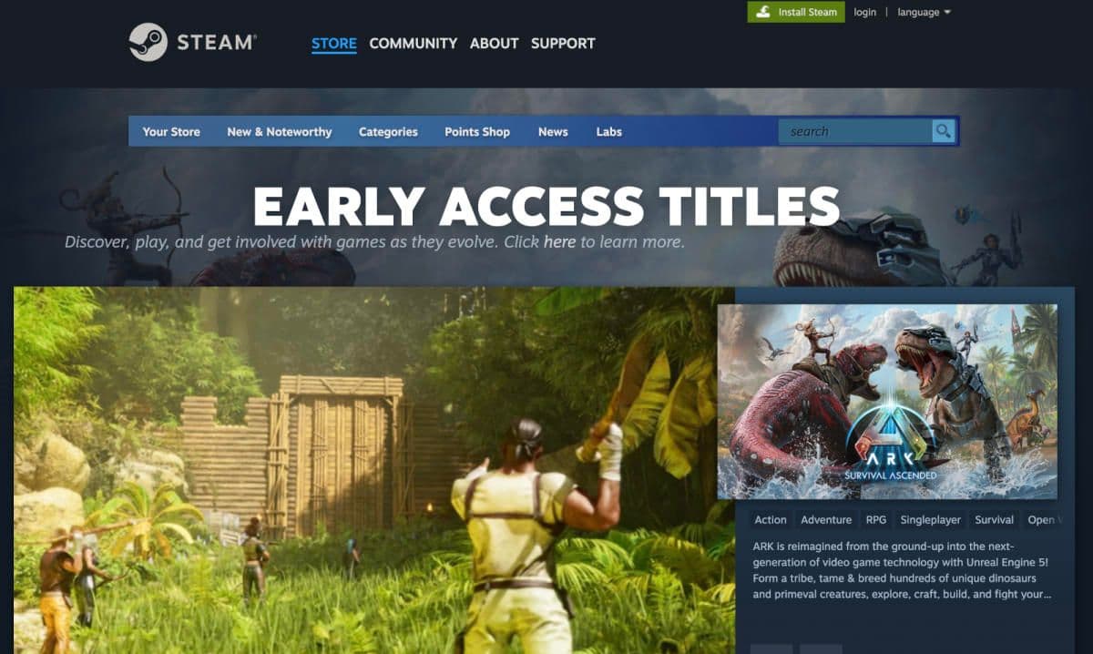 Steam’s Early Access Program