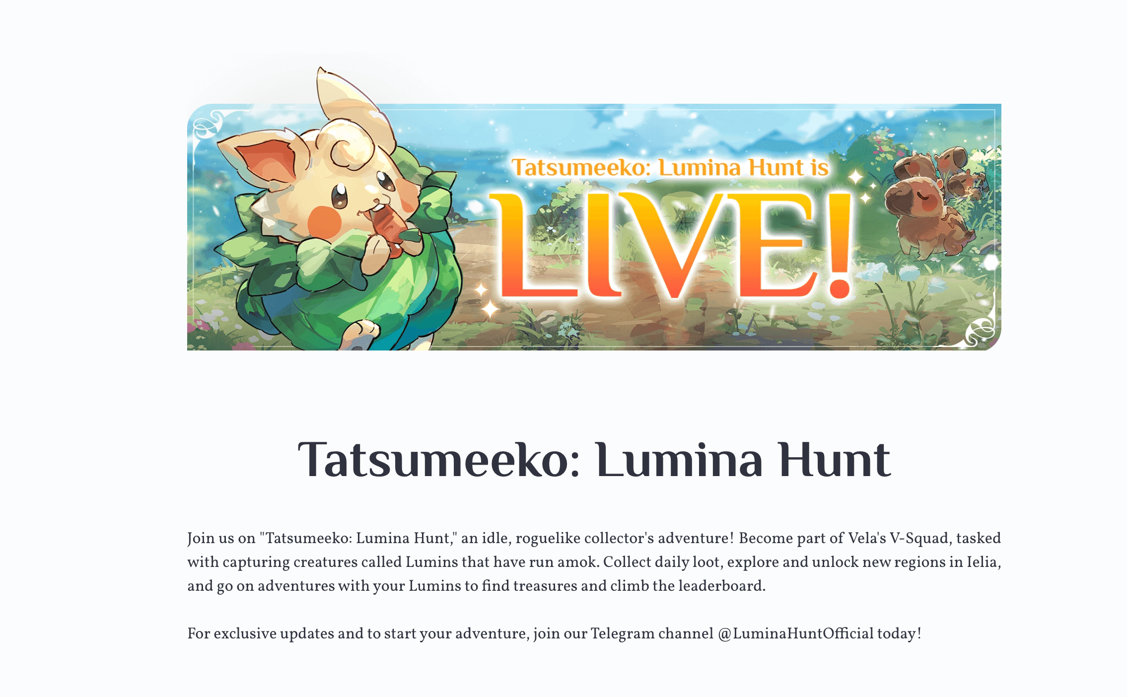 Tatsumeeko: Lumina Fates Shutting Down