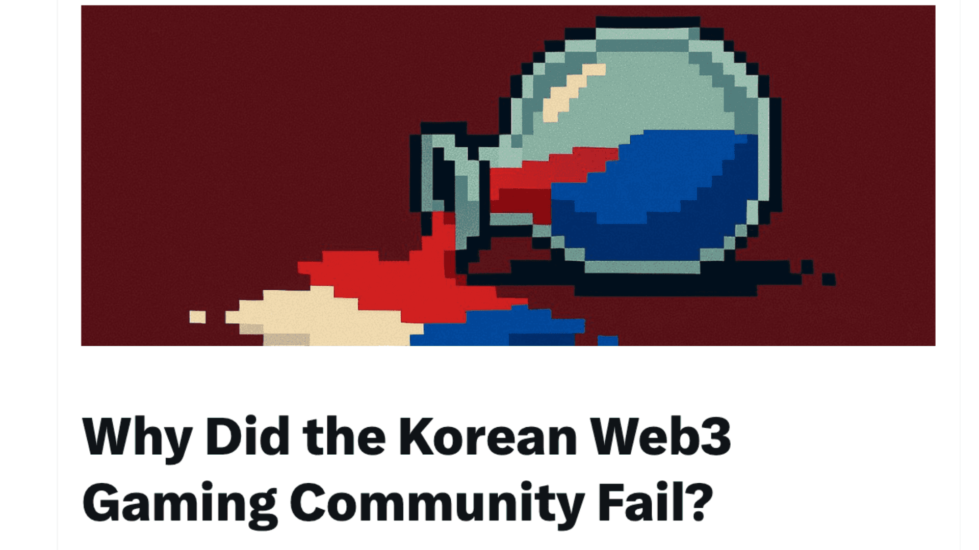 The Decline of Korea’s Web3 Gaming Momentum