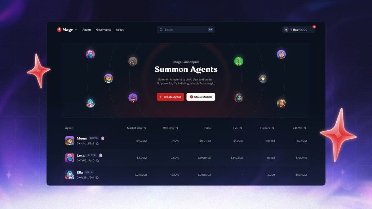 TreasureDAO Reveals Mage an AI Agent Launchpad