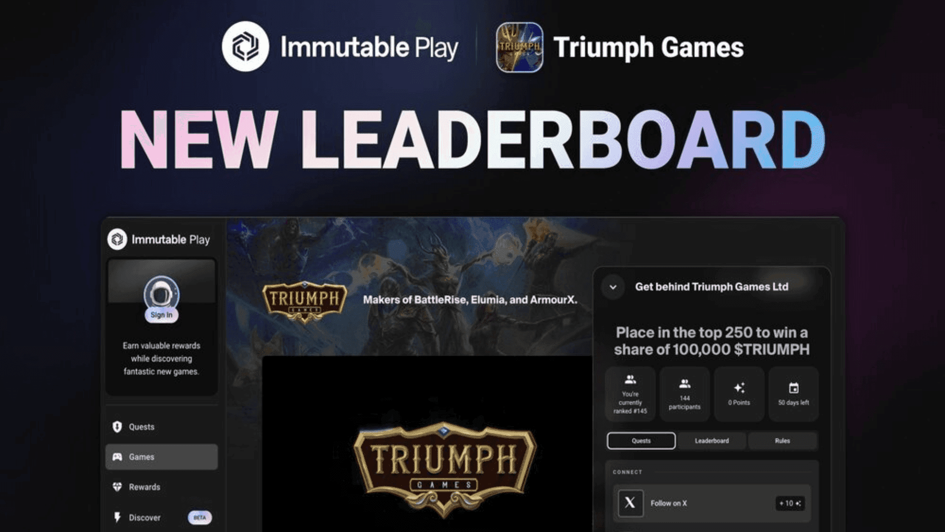 Triumph Games 1 Million Airdrop Event