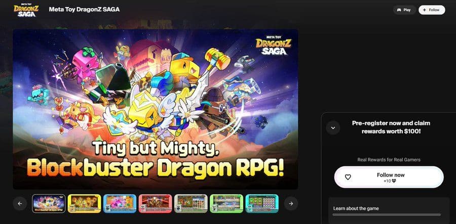 Win $100 Gift in Meta Toy DragonZ Saga