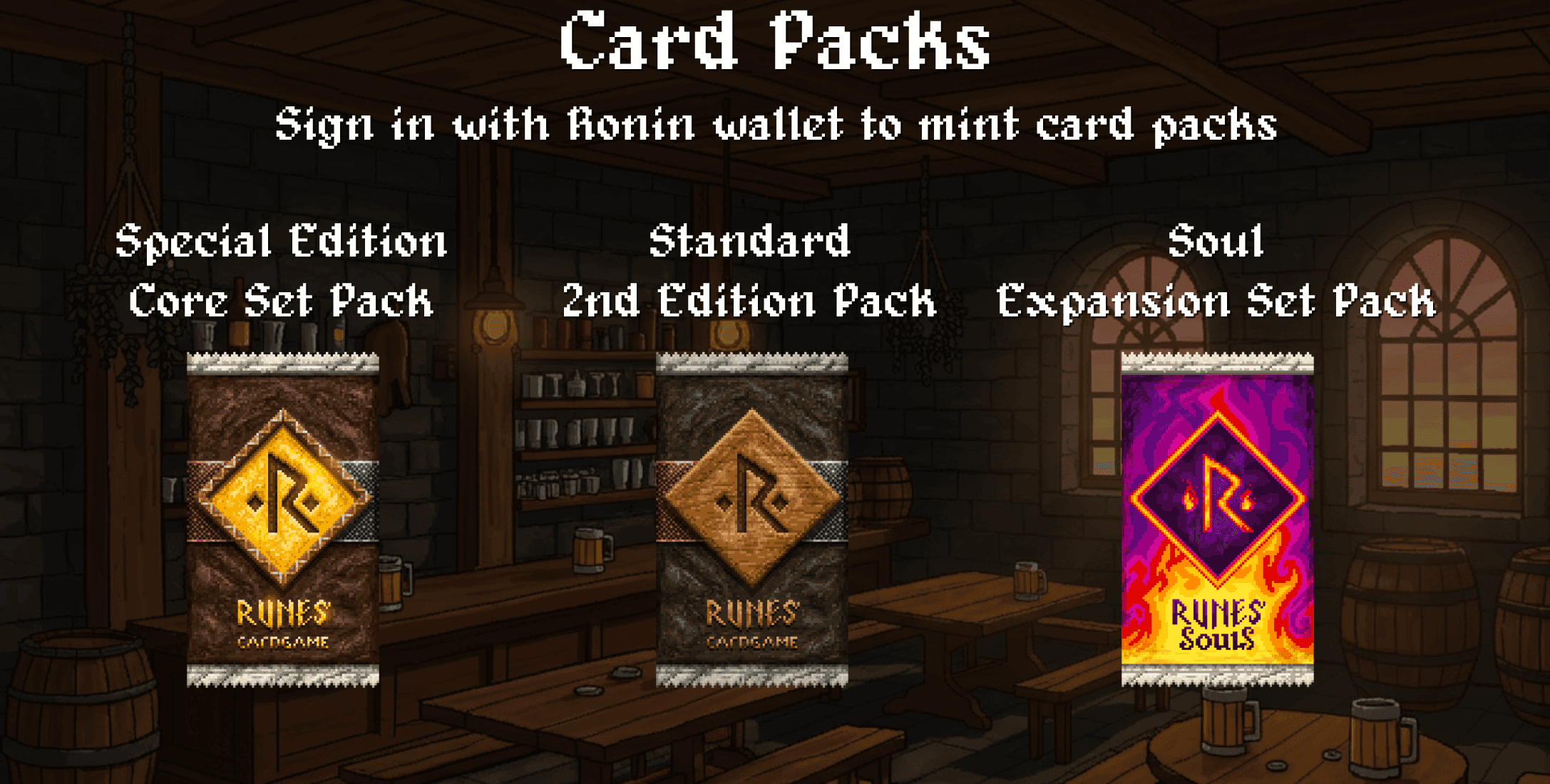 Runes Trading Card Now on Ronin