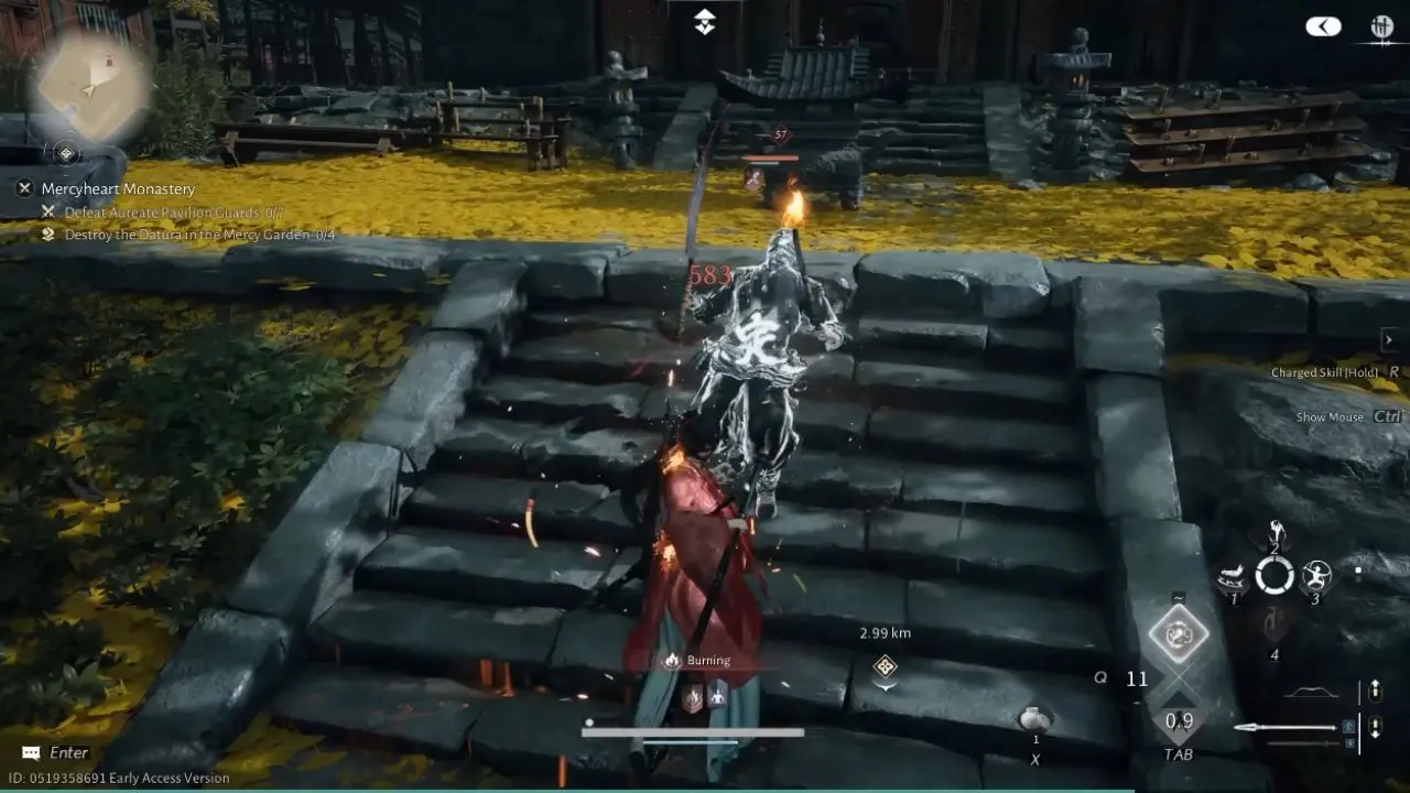 Hawking Set affinity stacks building up during combat