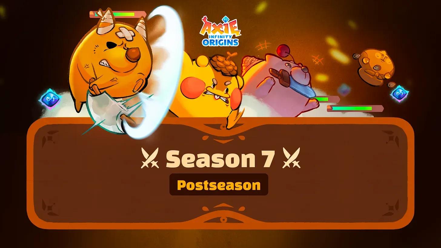 Axie Origins Season 7 Postseason Begins