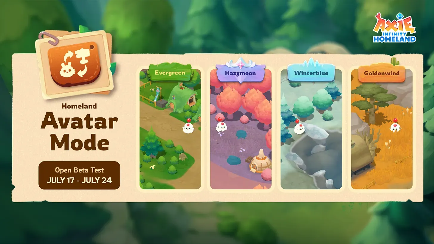 Axie Infinity Introduces Homeland Avatar Mode