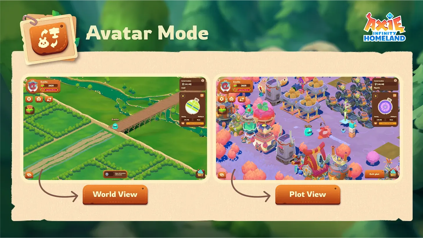 Axie Infinity Introduces Homeland Avatar Mode