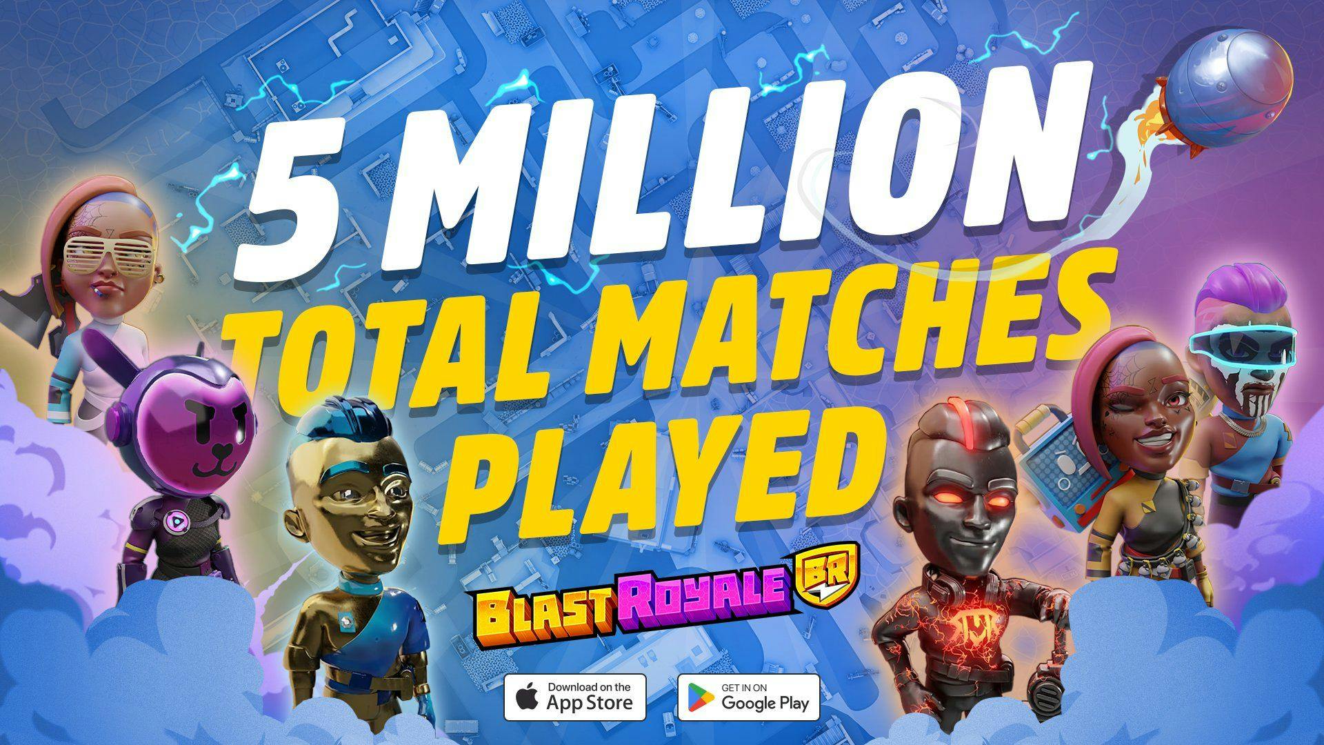 Blast Royale 5 Million Matches Played