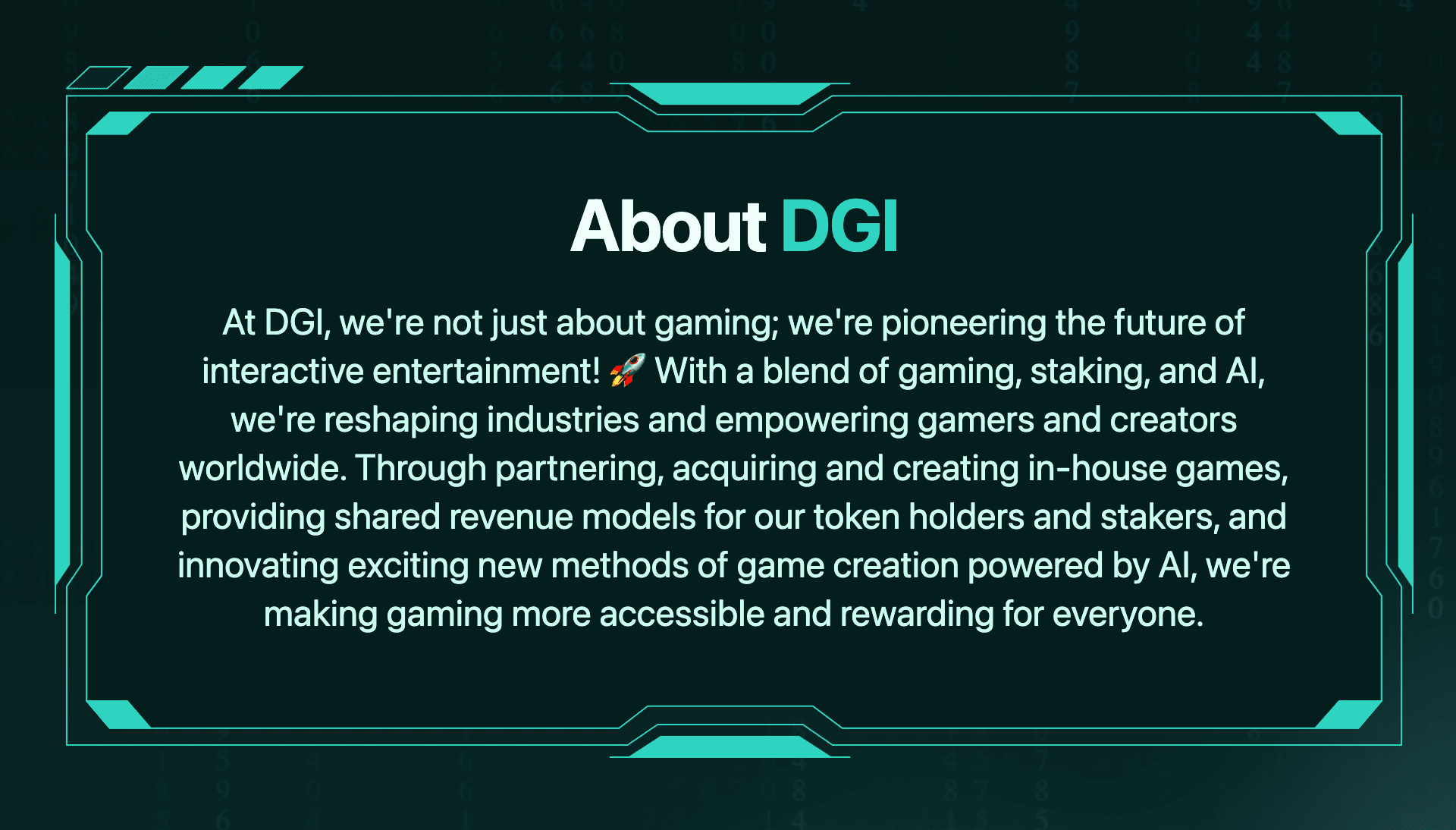 DGI Partners AI Engine Grants Passive Rewards For Gamers