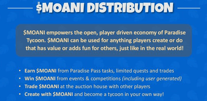 Earn More $MOANI in Paradise Tycoon Play to Airdrop Season 2