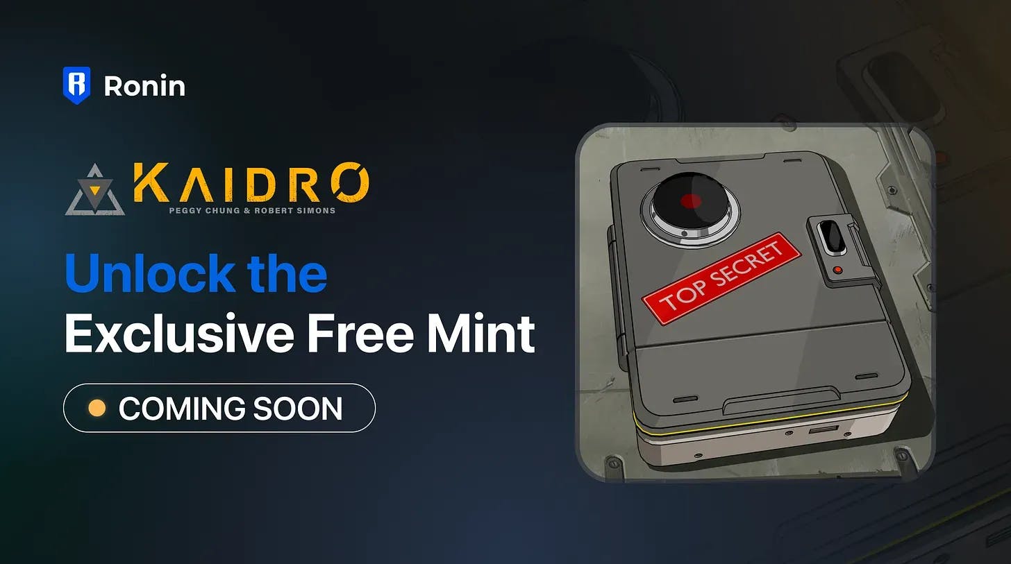Mint FREE Kaidro NFTs on Ronin in Less than 24 Hours