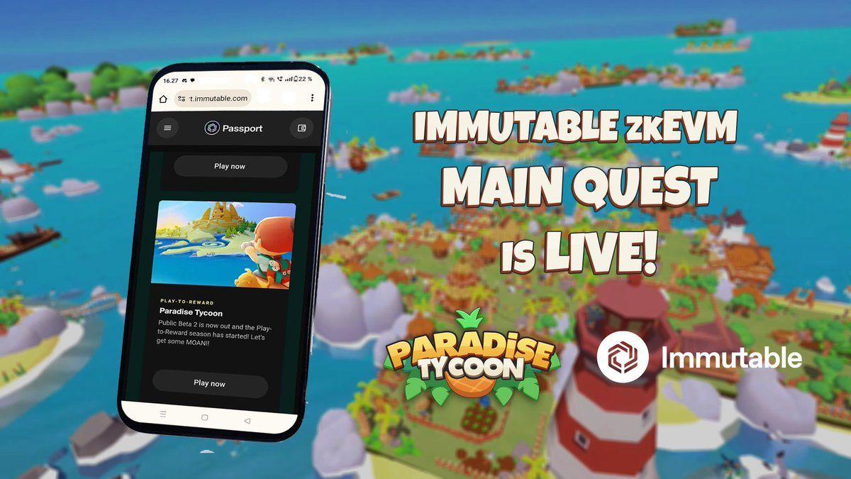 Paradise Tycoon Beta 2 Launch and Play-to-Airdrop Season