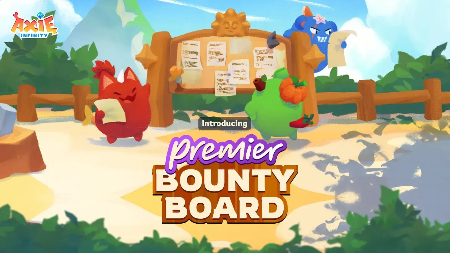 Premier Bounty Board Launches with 25K AXS Weekly Rewards