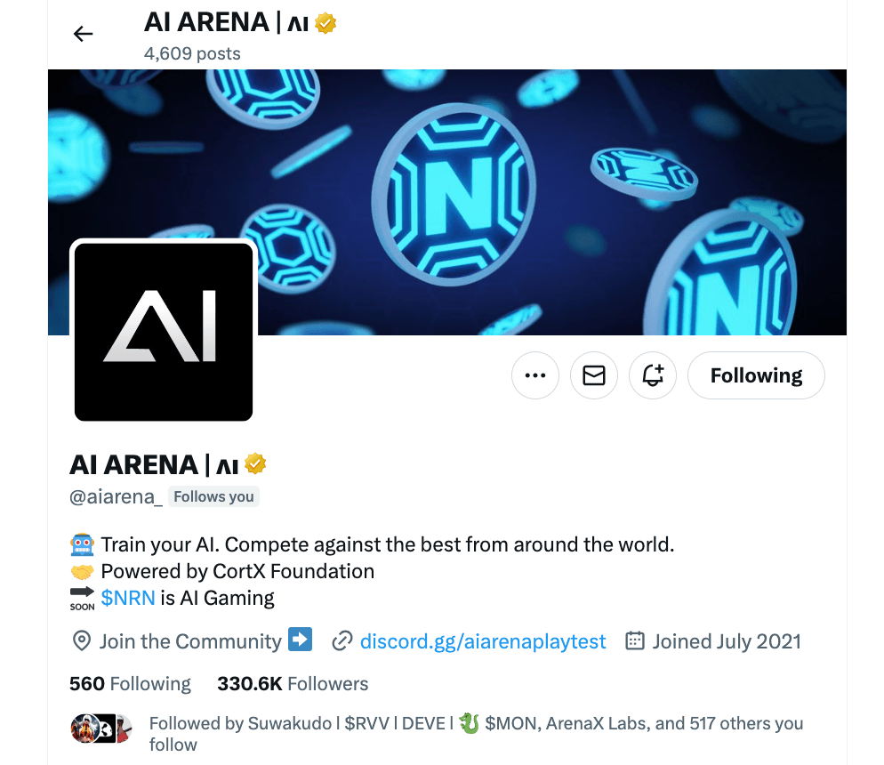 Screenshot 2024-06-14 at 2.00.20 PM.pnga AI Arena Launches Neuron ($NRN) Token on Arbitrum