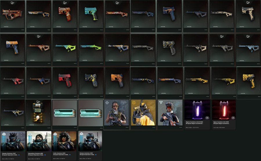 Shrapnel New Weapon Skins, NFT Marketplace and STX2 Early Access