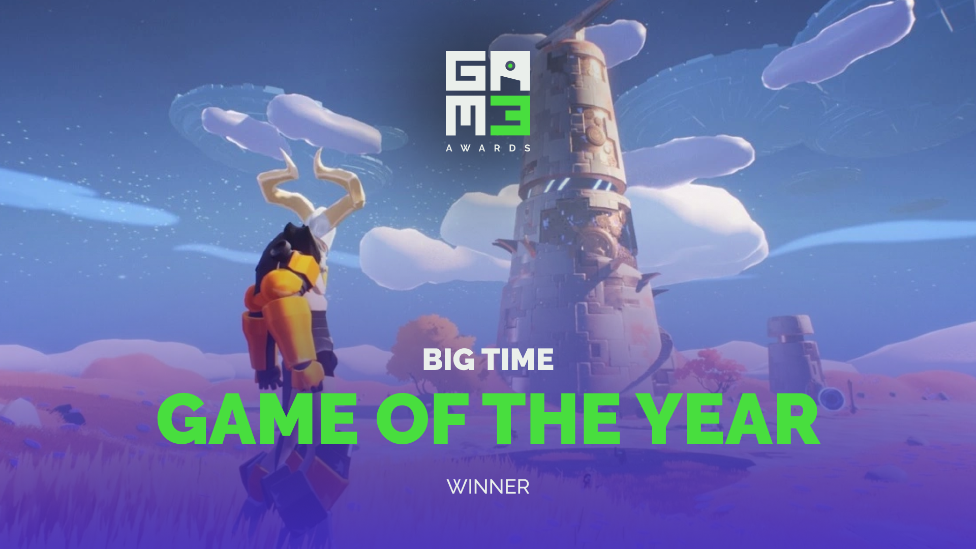 Big Time wins Game of the Year at 2022 Gam3 Awards