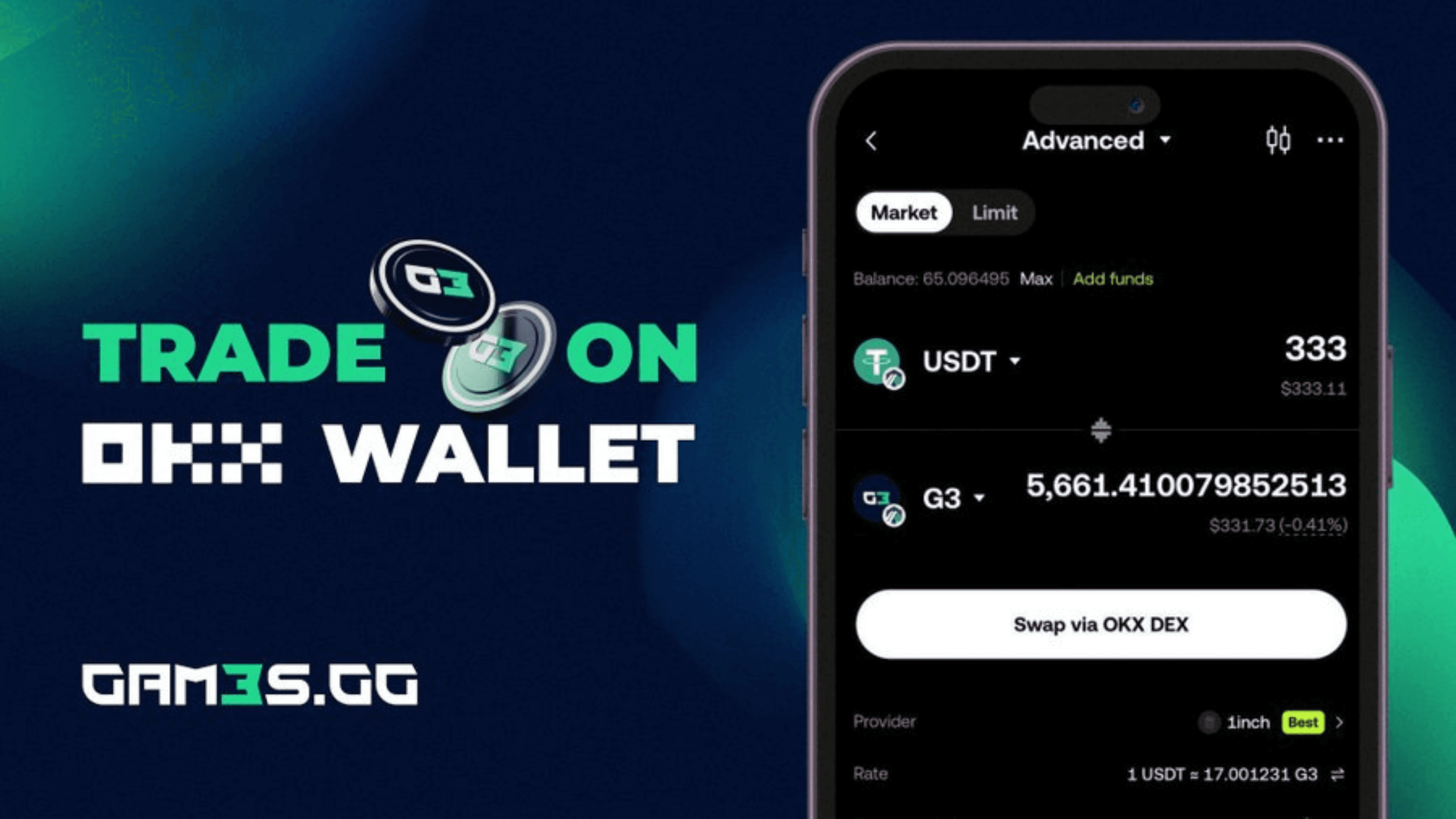 Buy and Trade $G3 Tokens Directly via OKX Wallet