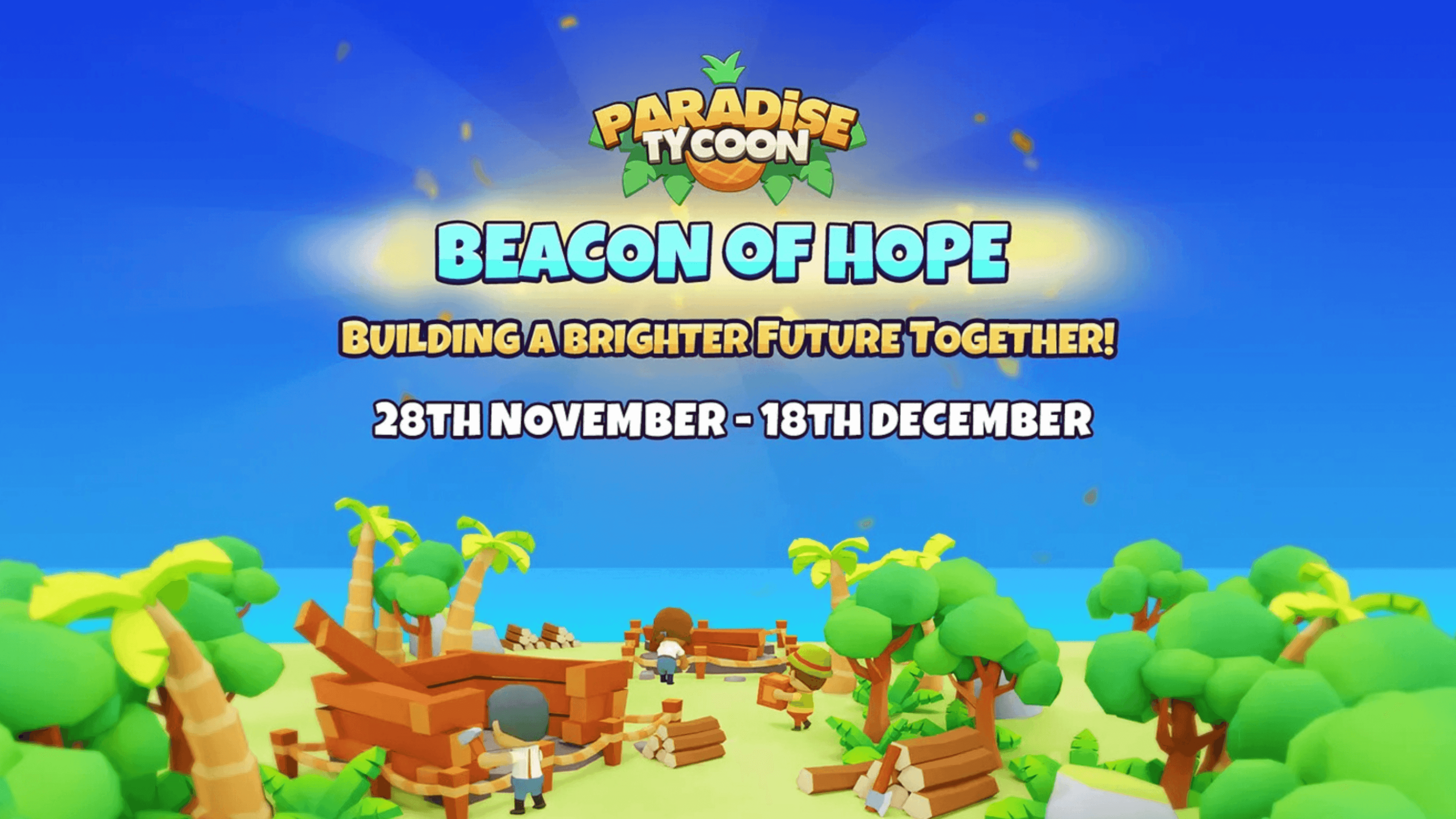 Earn $MOANI Rewards in Paradise Tycoon's Beacon of Hope Event
