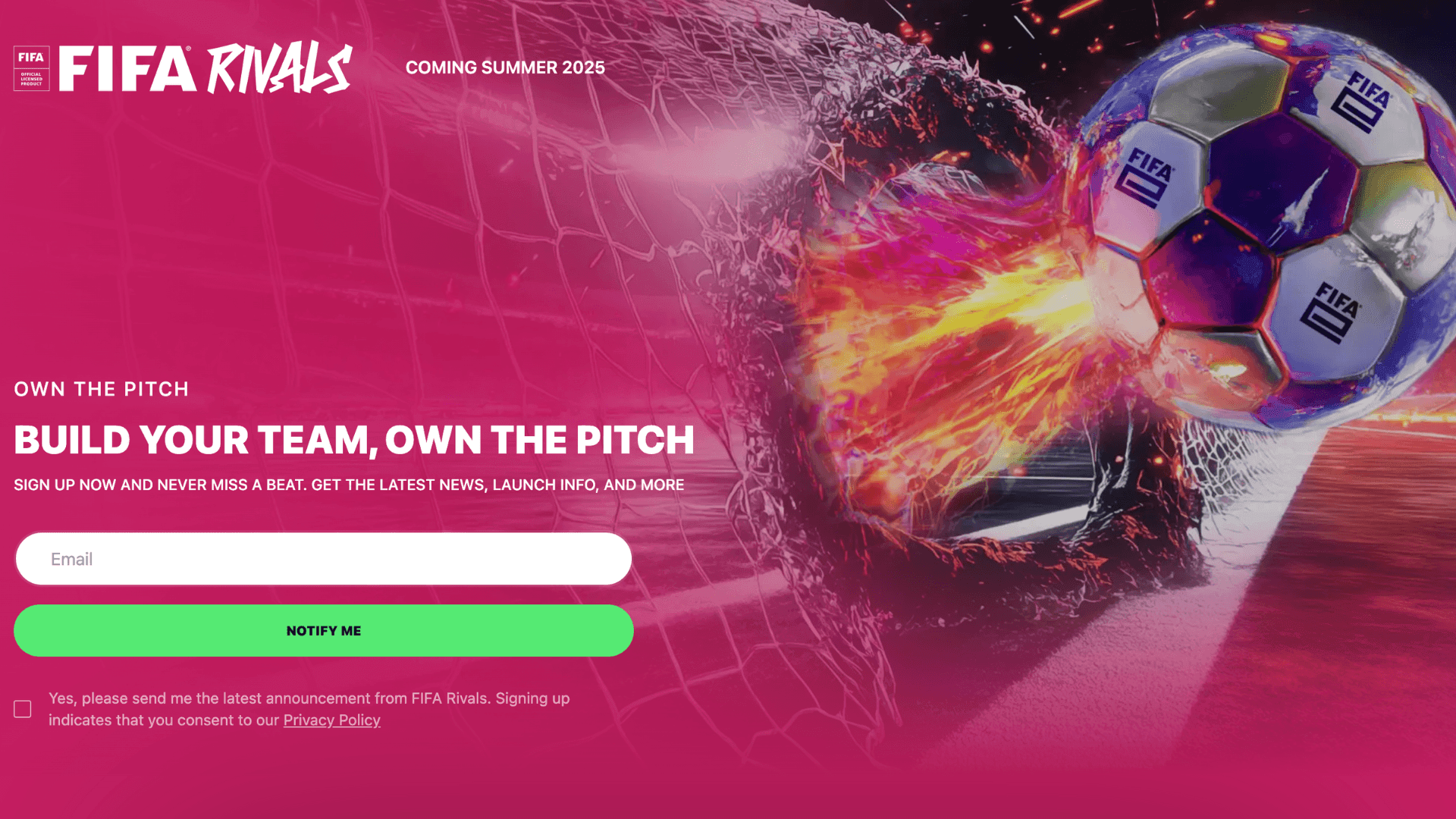 FIFA Rivals Announces Adidas Partnership